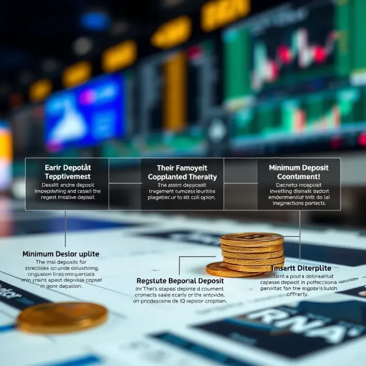 Understanding Minimum Deposit Requirements on IQ Option Diagram explaining the minimum deposit requirements and how to start investing on IQ Option platform