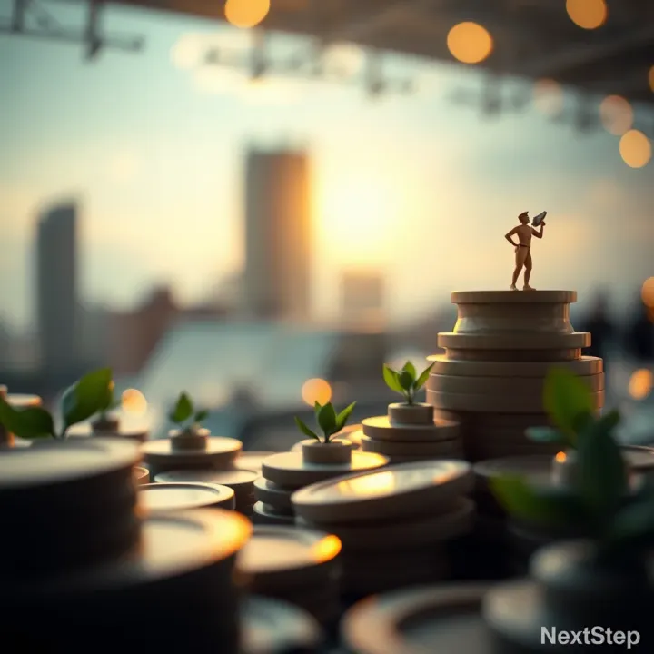 Conceptual illustration of financial growth representing startup funding opportunities