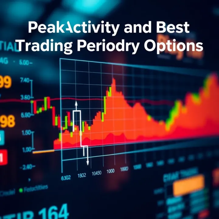 Peak Activity and Best Trading Periods in Binary Options Chart highlighting peak activity periods and optimal trading times in binary options markets