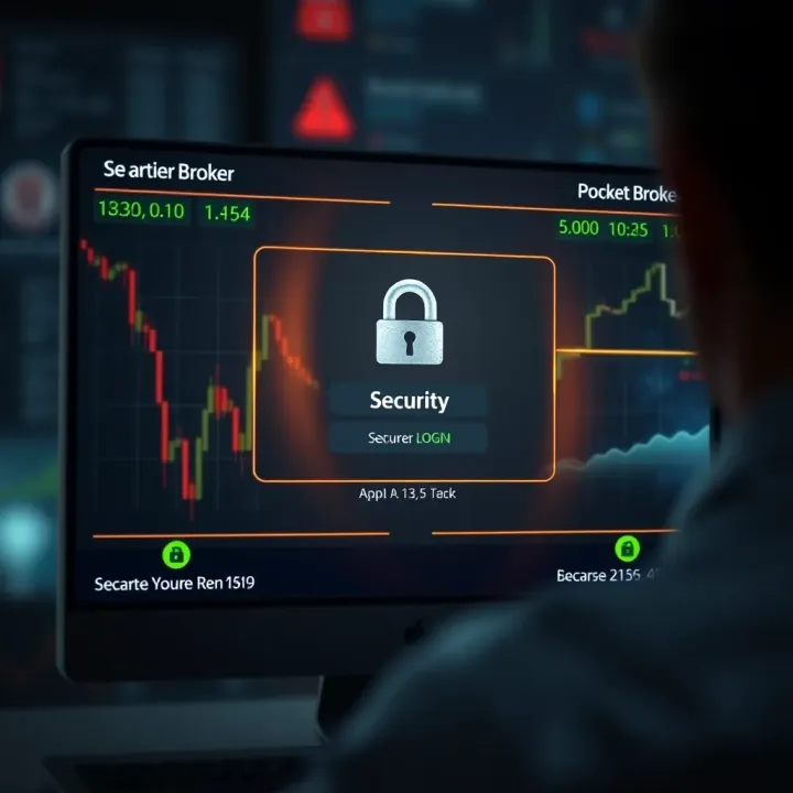 Security Features of Pocket Broker Application Secure login screen emphasizing enhanced security features of Pocket Broker application