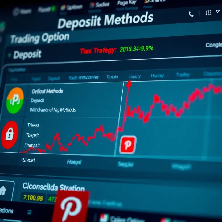 Deposit Methods and Trading Strategies on Pocket Option Graph depicting deposit and withdrawal methods alongside trading strategy icons