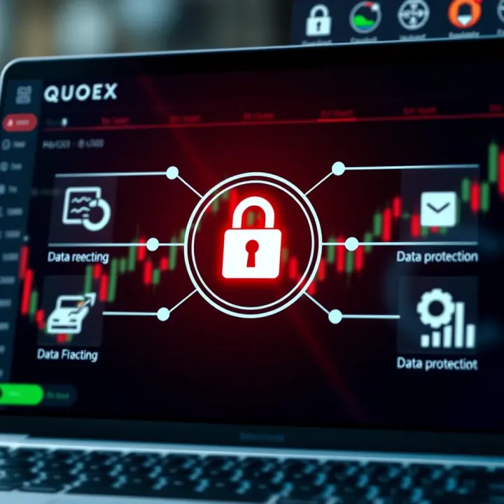 Security and Regulation Features Ensuring Safe Trading on Quoex Illustration of security features including encryption and data protection on a financial trading platform