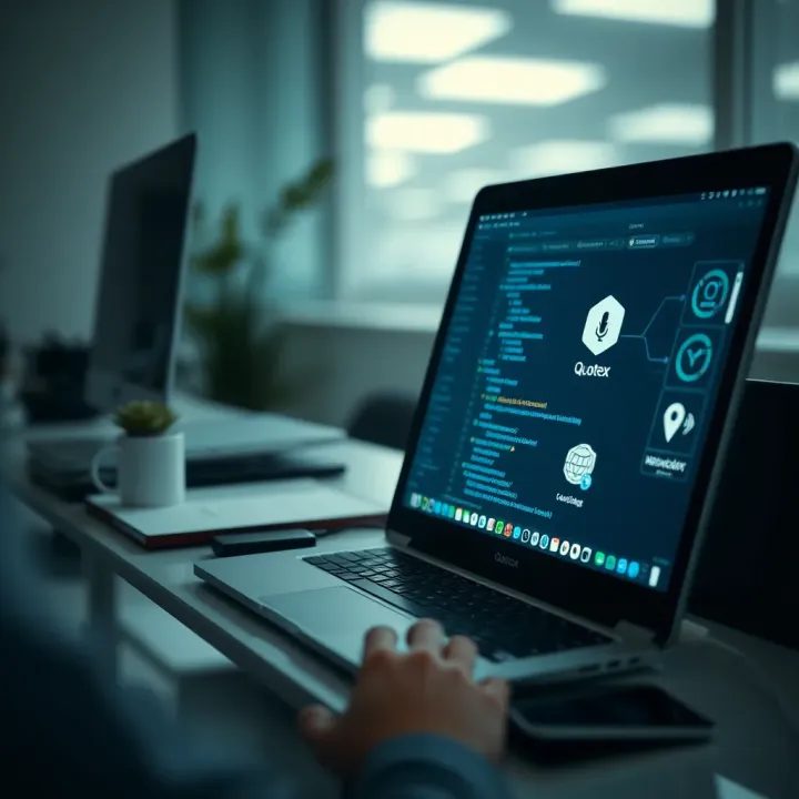 Illustration of stable internet connection and troubleshooting tips for Quotex users