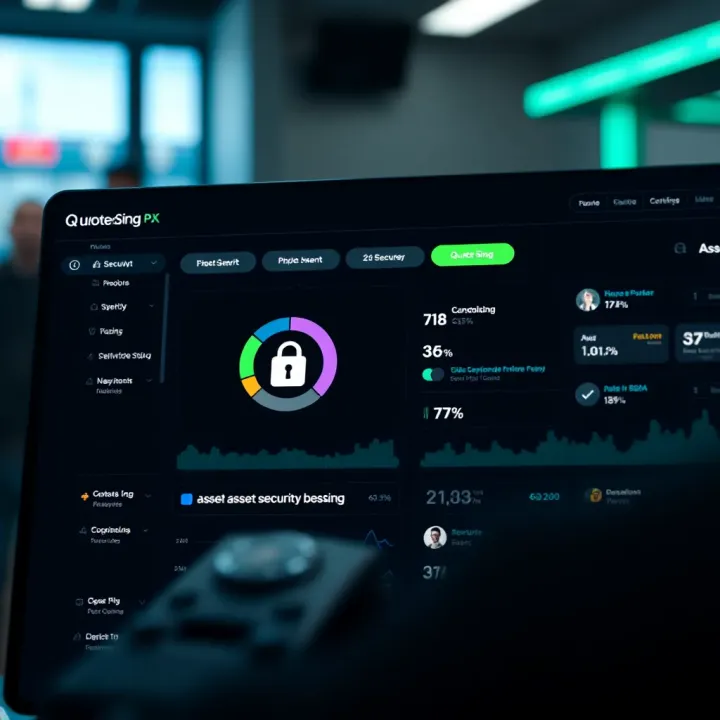 Quotex Sing Platform Security and Asset Options Dashboard highlighting security features and asset types available on Quotex Sing