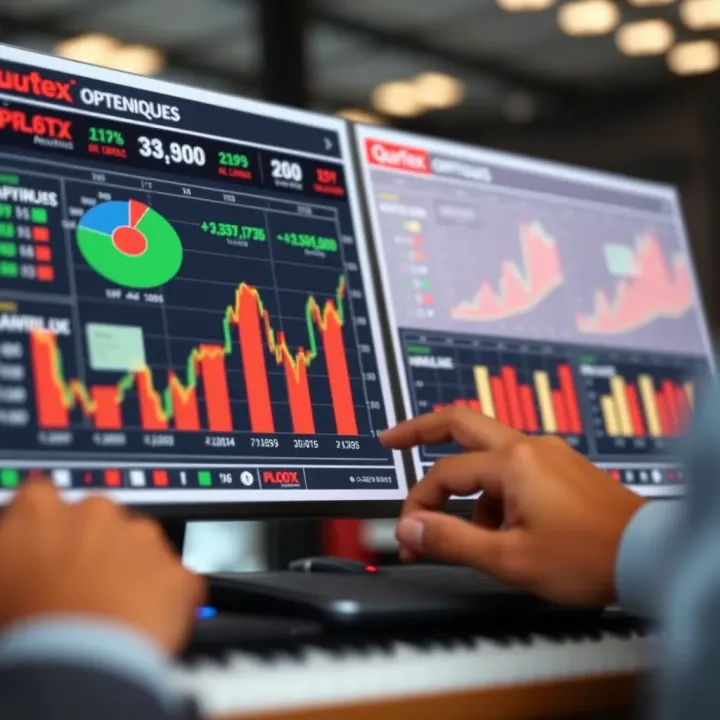 Risk Management Techniques to Optimize Quotex Returns Visual representation of risk management techniques with charts and portfolio diversification