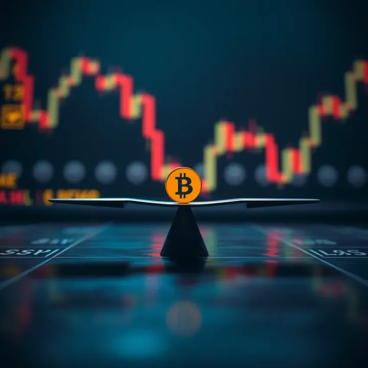 Risk and Reward in Binary Options Investment Conceptual illustration showing risk and reward balance in financial investment