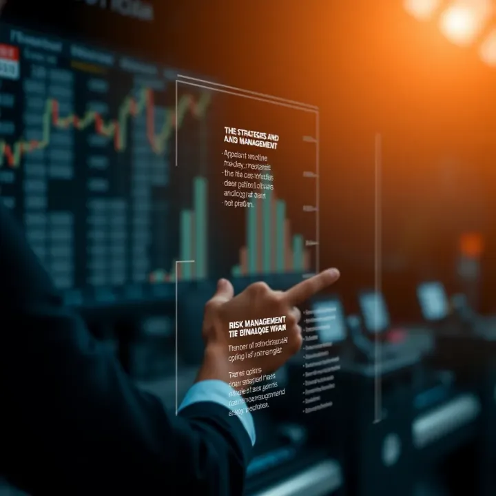 Effective Strategies and Risk Management for Binary Options Diagram showing key strategies and risk management principles for safe binary options investment