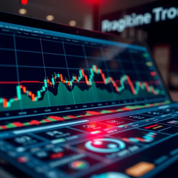 Graphical representation of trading strategies and market trends used in Quotex Pro platform